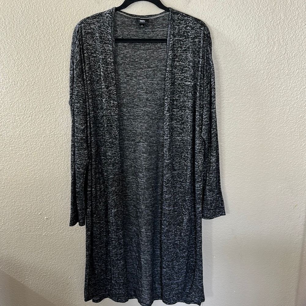 Mossimo Heather Gray Long Cardigan Sweater Size Large